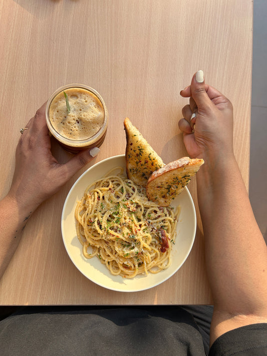 Spaghetti Aglio Olio & Its Unexpected Coffee-Dessert Soulmates at Potboiler