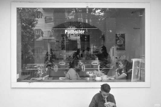 Perfect Pairings: Iced Vanilla Oatmilk Latte at Potboiler Café, Salt Lake